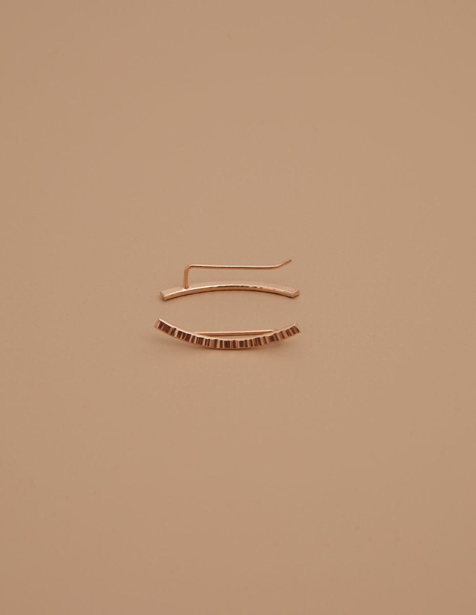 Morocco Ear Climbers Rose Gold