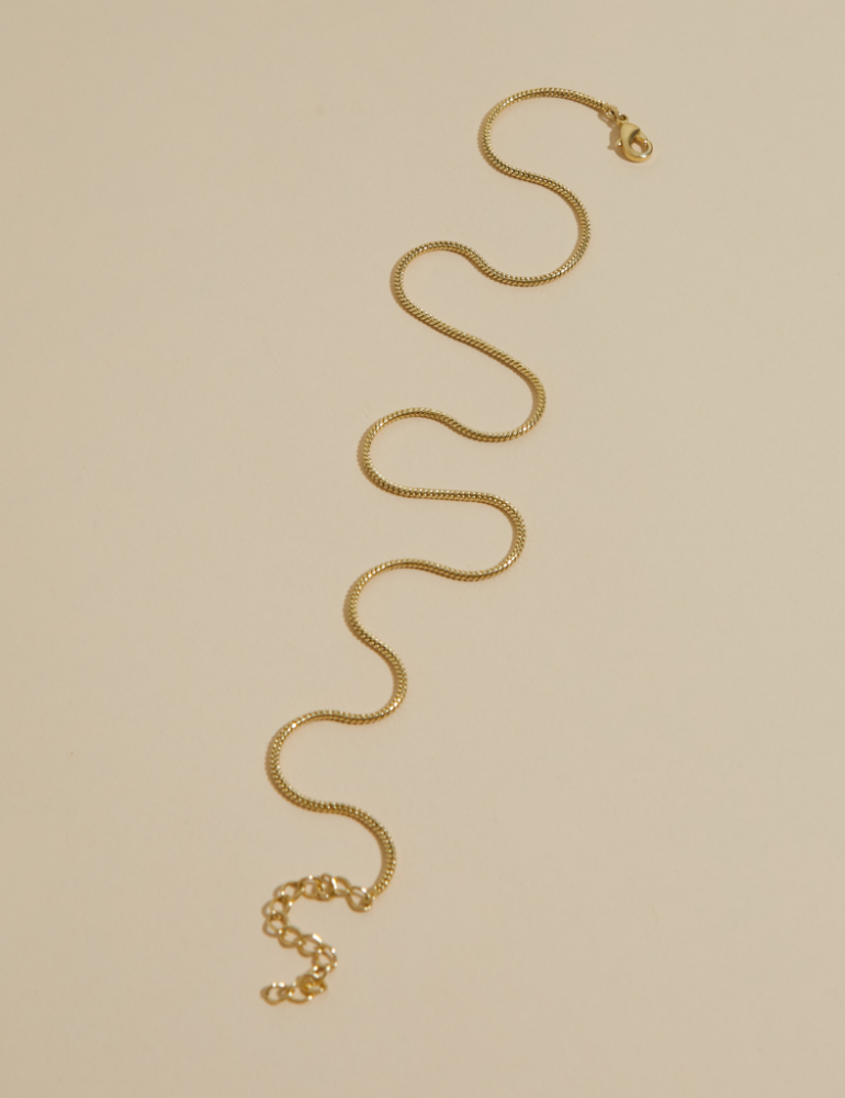 Snake Necklace Chain Gold
