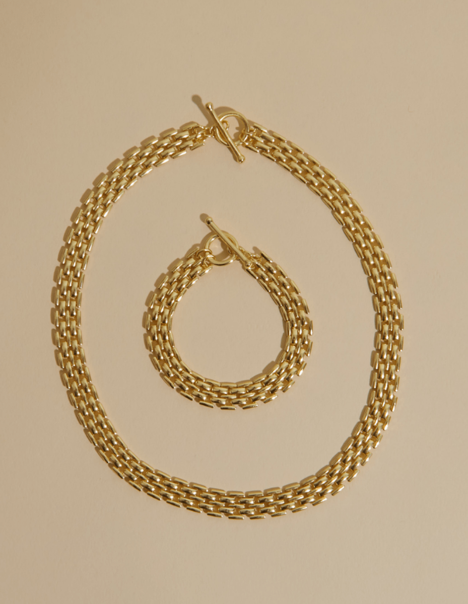 Poppy Chain Necklace & Bracelet Set