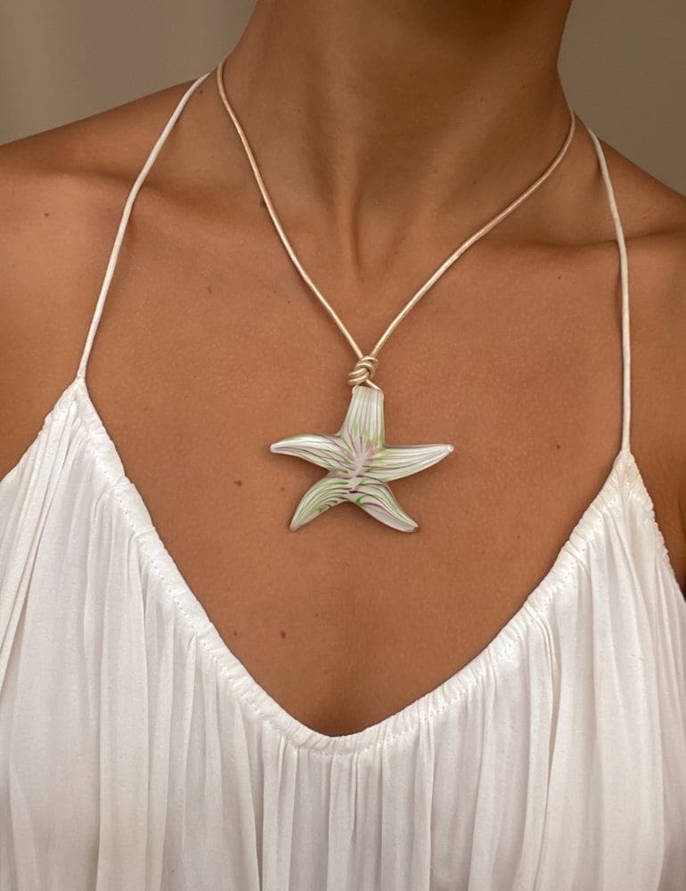 Green Starfish Necklace