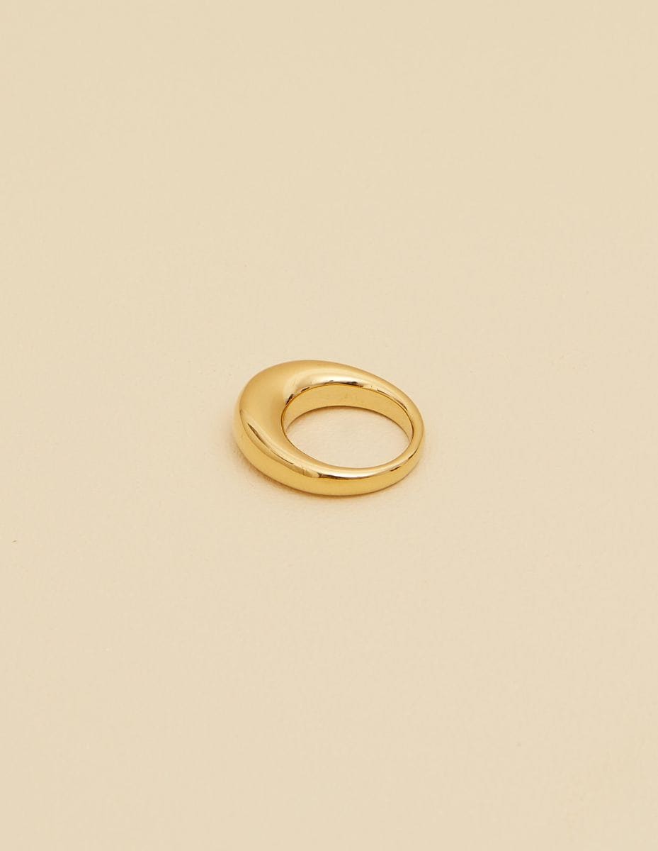 Tall Dome Gold Ring