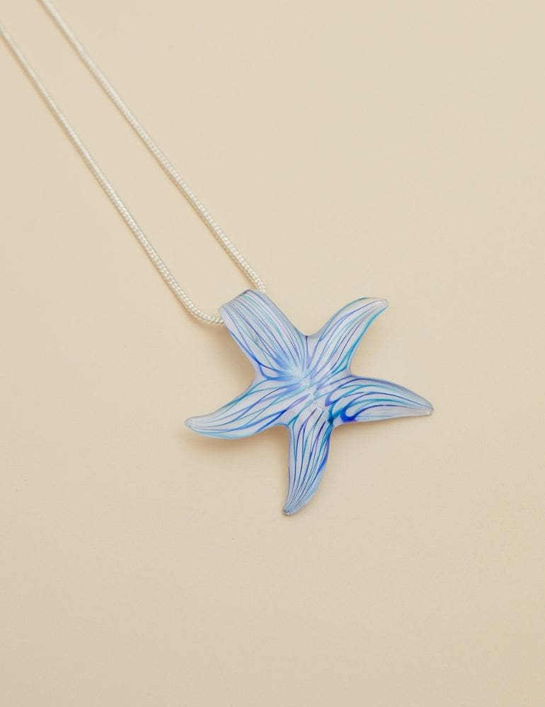 Blue Starfish Necklace