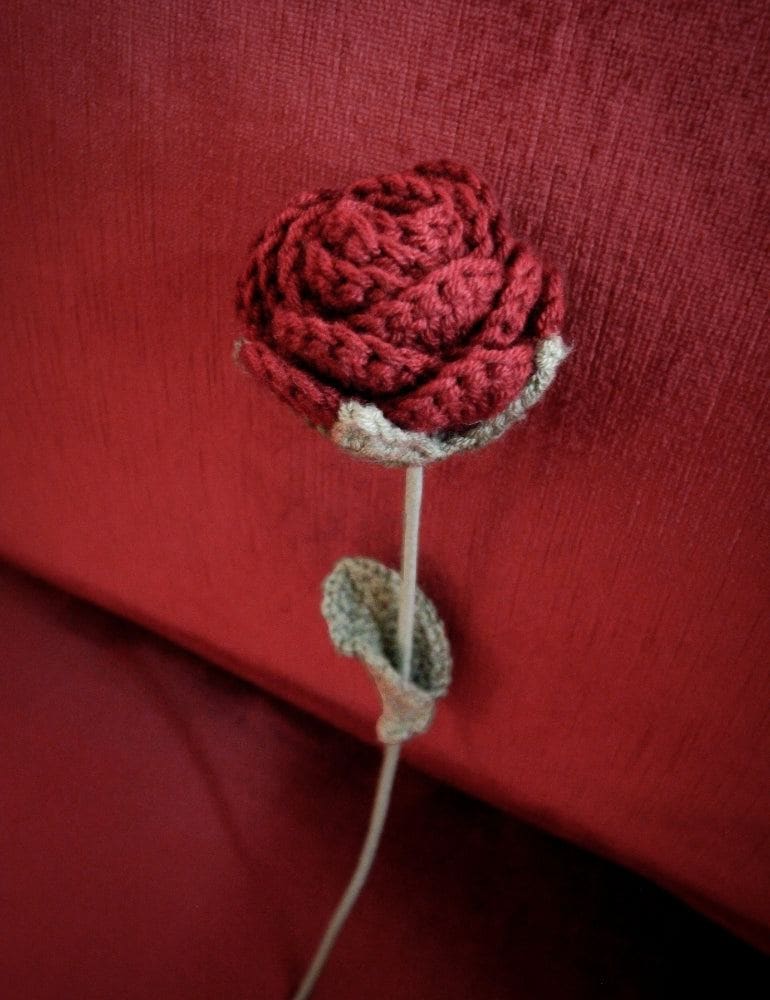 Handcrafted Rose Crochet