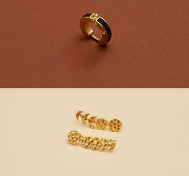 Namib Climbers & Ocean Onyx Hoops Set