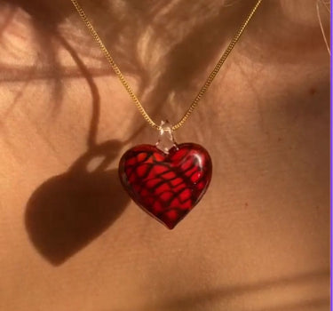 The Carrie - Red Heart Necklace
