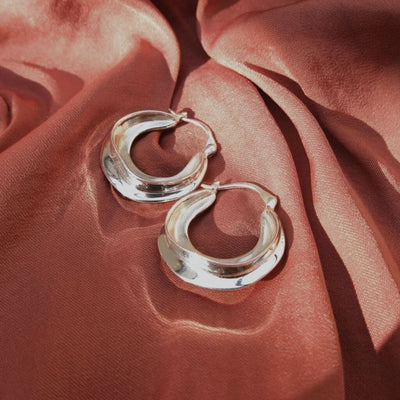 Picasso Hoops Silver - Bonito Jewelry