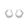 Picasso Silver Hoops- Bonito Jewelry
