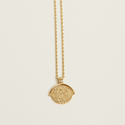 Artemis Coin Necklace - 18ct Gold Vermeil