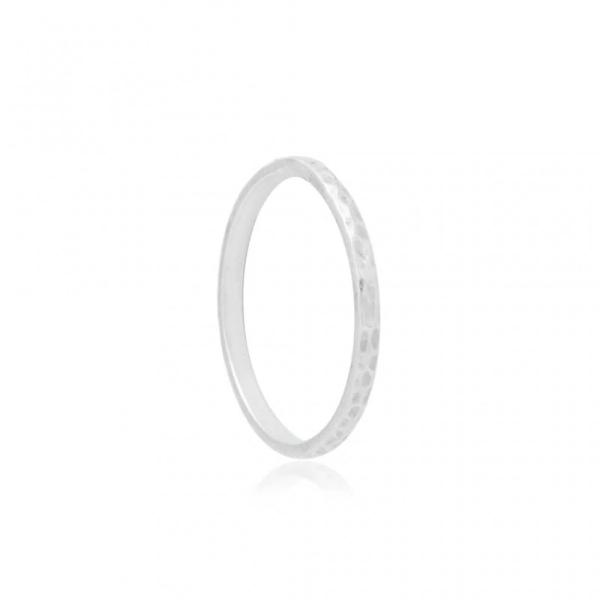 Istanbul Thin Stacking Ring - Silver