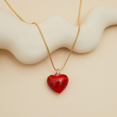 The Carrie - Red Heart Necklace