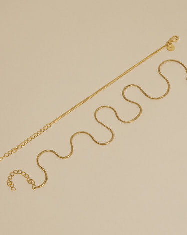 18K gold plated Snake Chain Bracelet - Bonito Jewelry